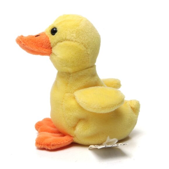 Vintage TY Quackers Beanie Baby Duck Ducky Toy Stuffie 90s Plush - Picture 2 of 9